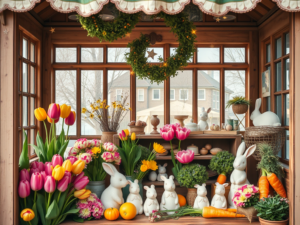 Service opportunities, gardening, and spring looks in an antique&nbsp;booth.