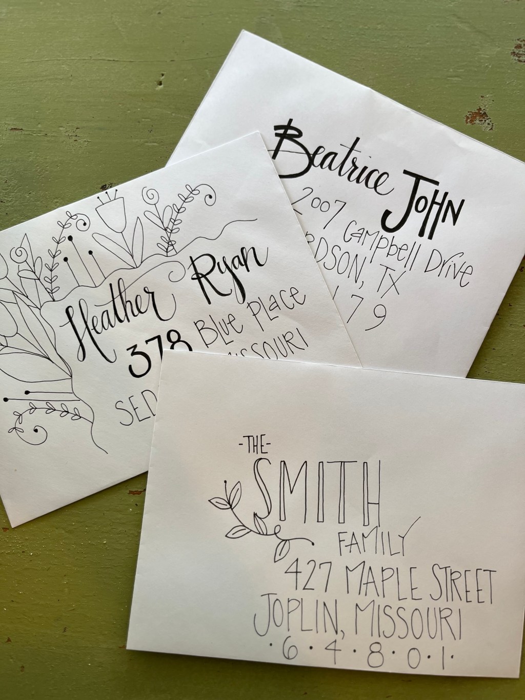 Unique Hand Lettered Envelopes for Special&nbsp;Occasions