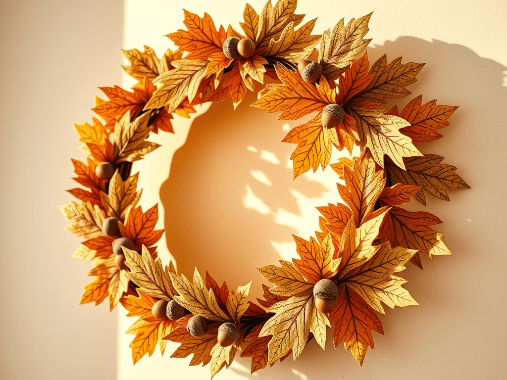 Crafting a Rustic Autumn Wreath with Unique Touches